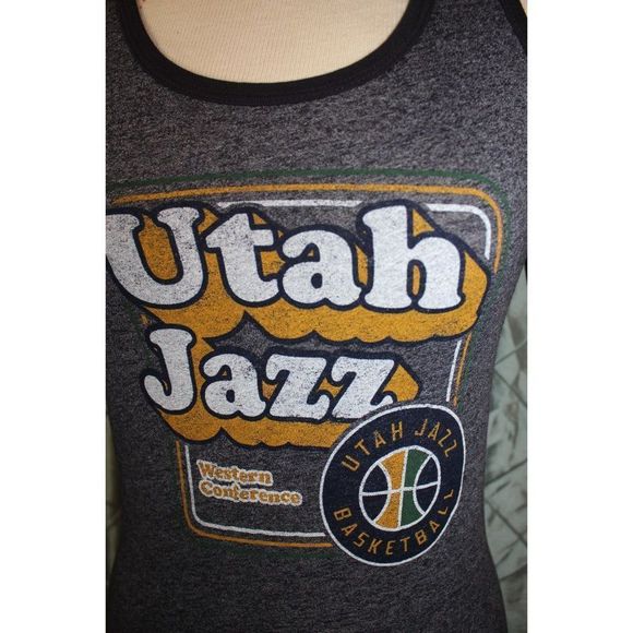 NWT Majestic Threads Women Small Utah Jazz NBA Western Basketball Tank Top - Picture 2 of 13